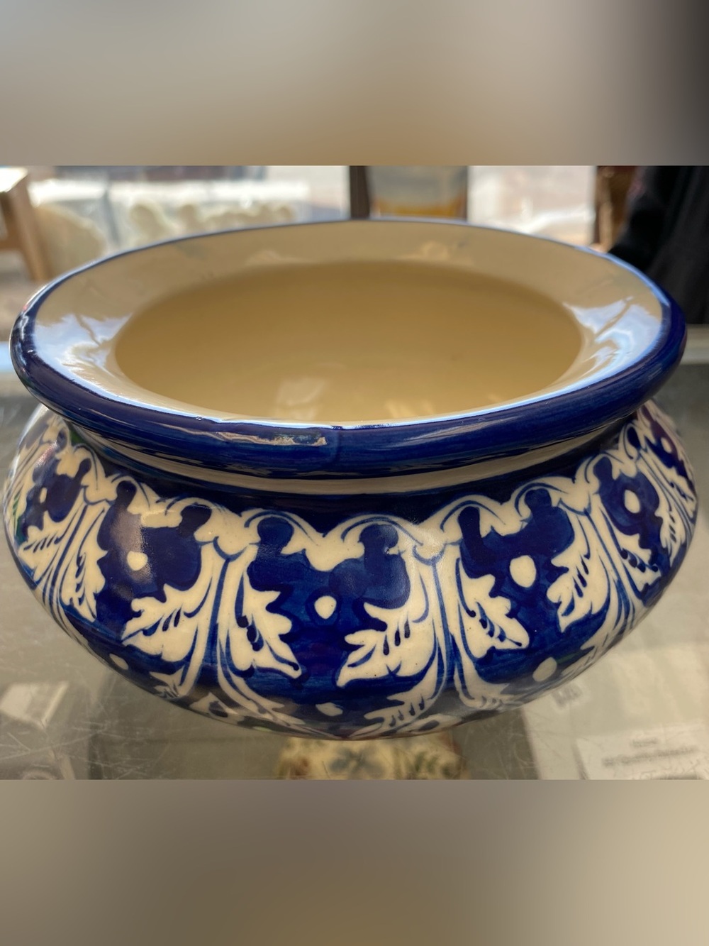 Hand crafted serving dish missing lid